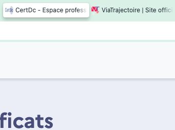 Onglets sur le navigateur côte à côte = 
- le site pout les certificats de décès (pour patient de l'EHPAD en l'occurrence ce matin ) 
- le site pour les demandes d'admission en EHPAD 