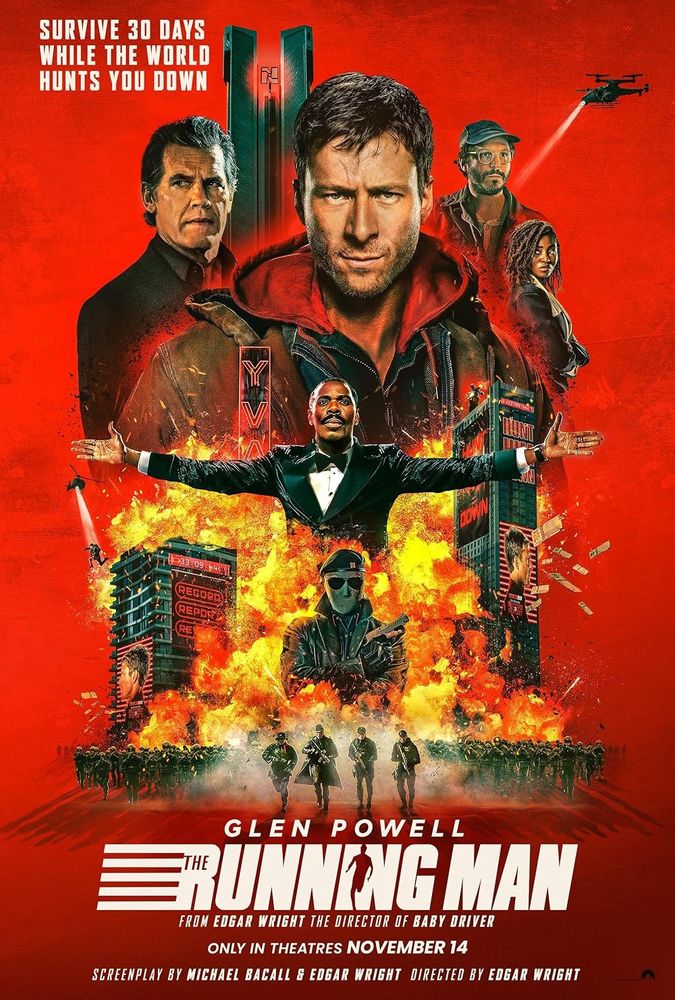 Poster for The Running Man (Edgar Wright, 2025)