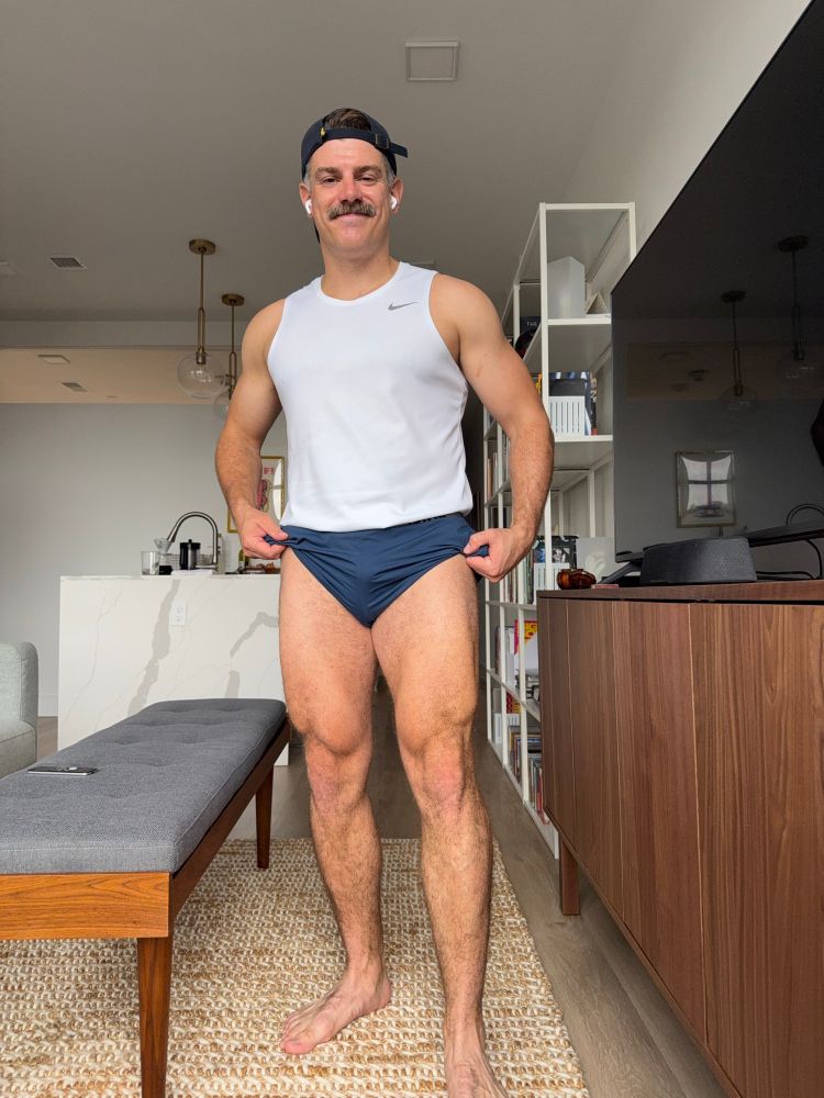 PT posing after the gym 
