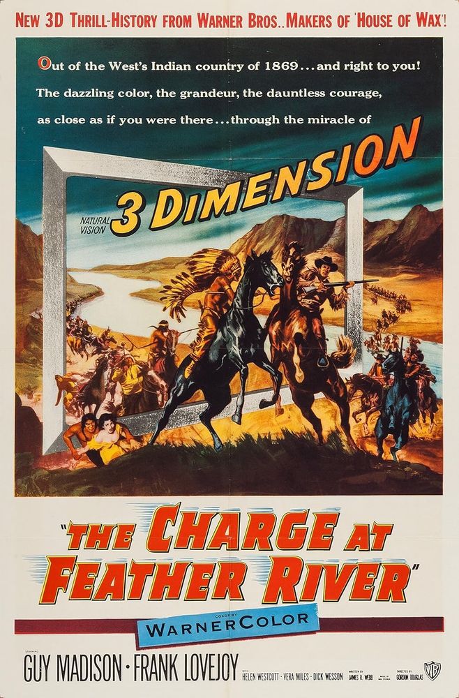 Poster for The Charge at Feather River (1953, Gordon Douglas). 
