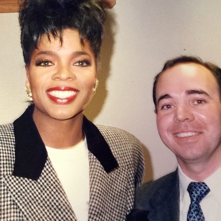 Oprah Winfrey and Greg Brock, Chicago, Illinois, October 11, 1988