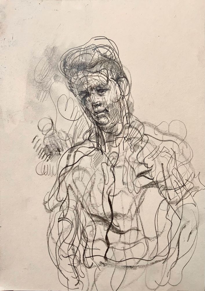 Just Brian. Wibbly drawing 
