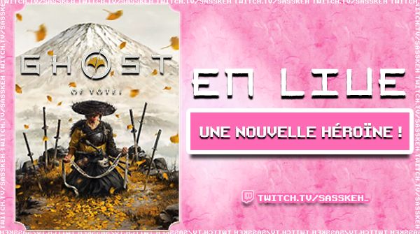 En live sur GHOST OF YŌTEI
En direct sur twitch.tv/sasskeh_