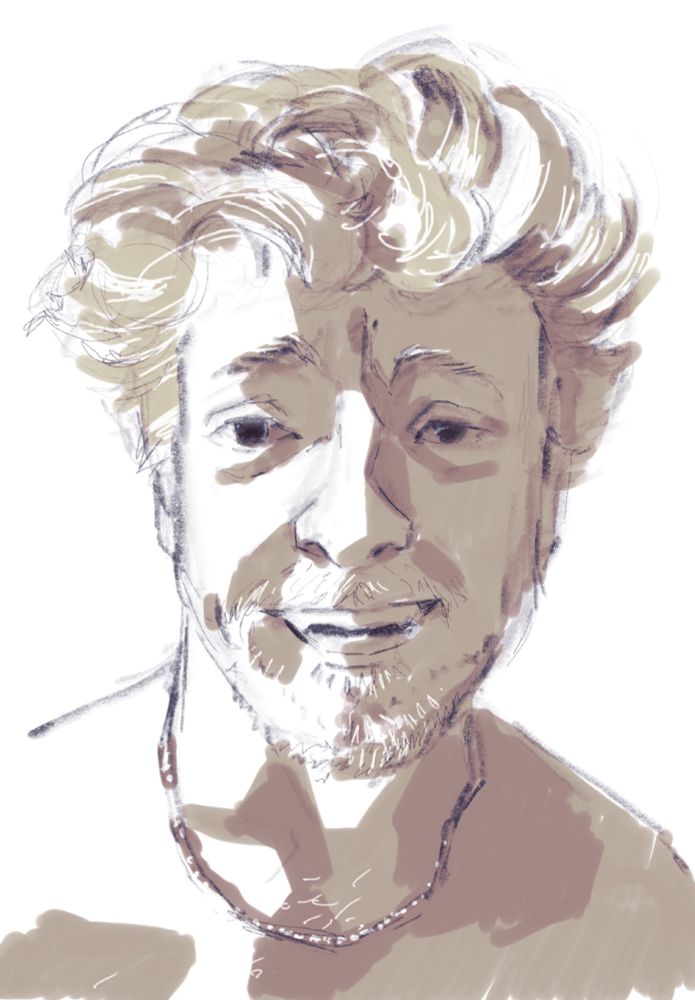 Sketch of Rhysie Darby 
