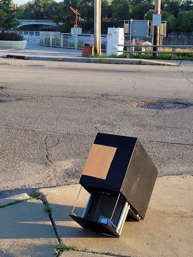 Lost file cabinet on Colfax Avenue