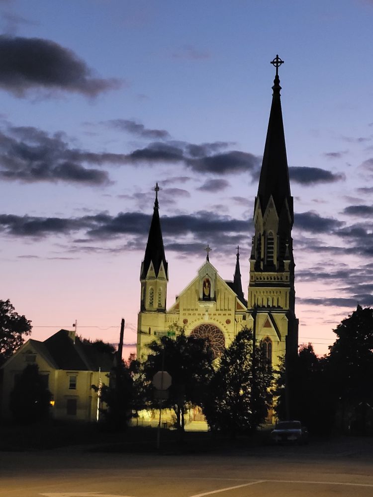 St. Patrick at dusk