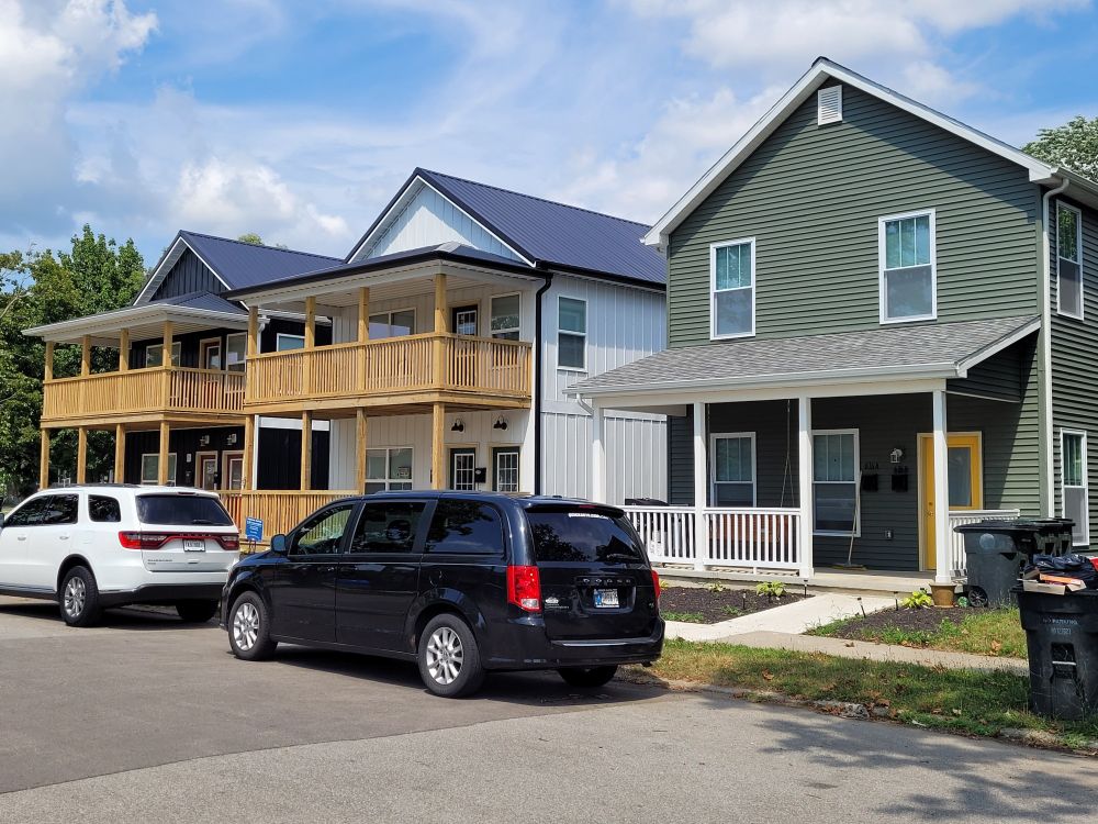 Three new duplexes side by side