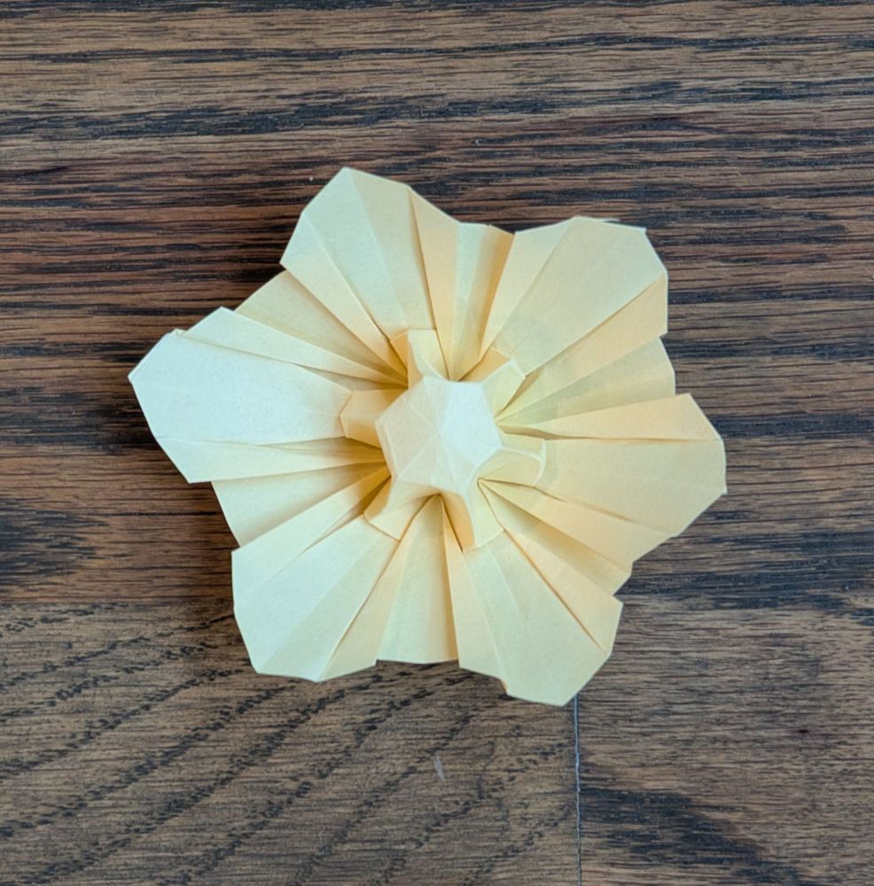 Origami flower finished 3D
