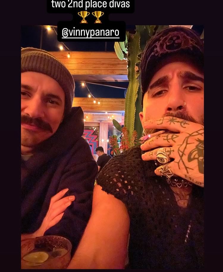 Paul and Vince taking a photo together 