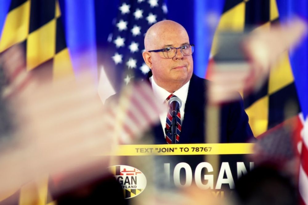 Maryland Democrats say candidate Hogan’s words on Trump don’t match his record