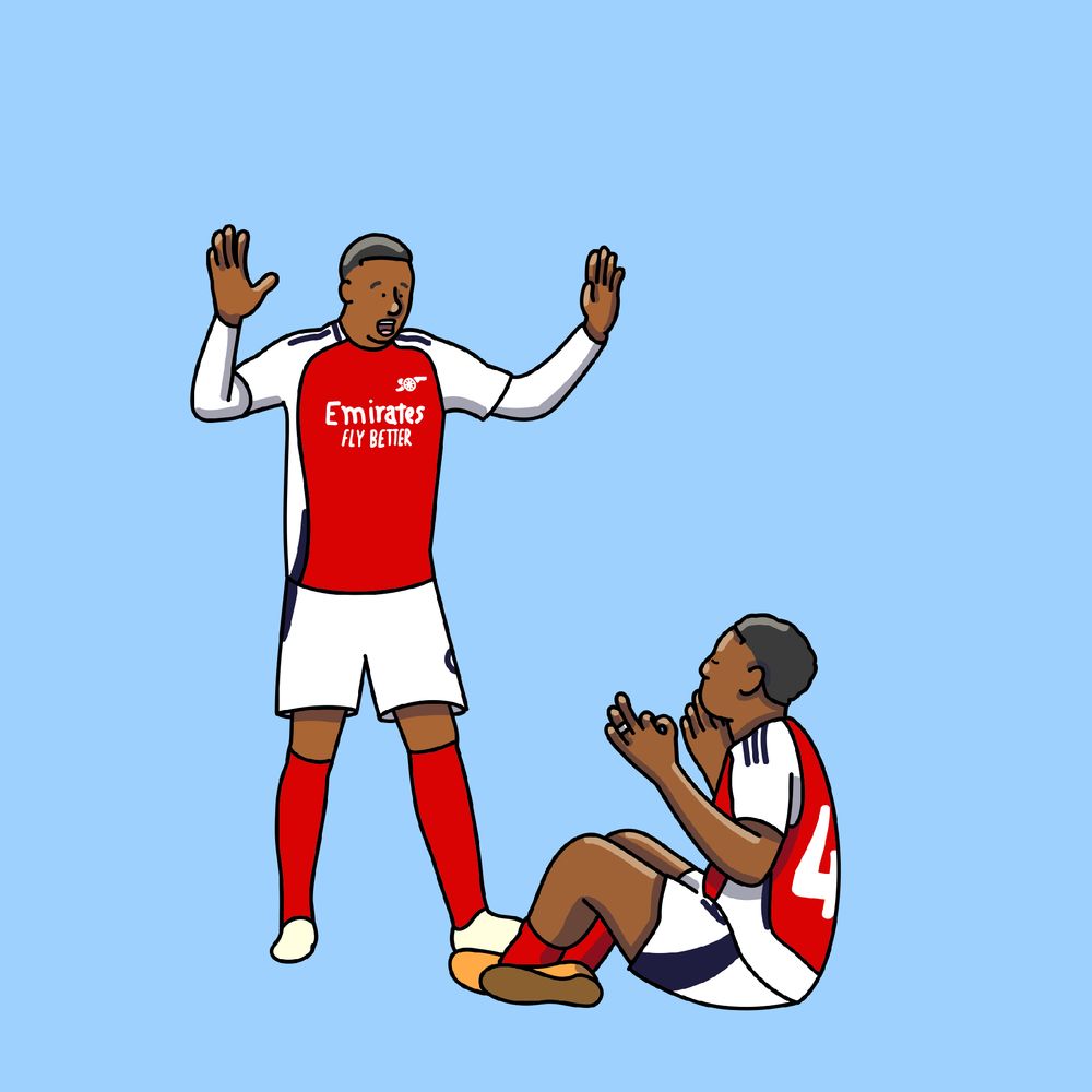 MLS doing Haaland’s celebration on the ground with Gabriel next to him shocked, but poorly drawn.