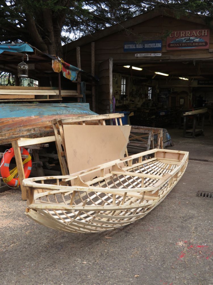 Currach under construction