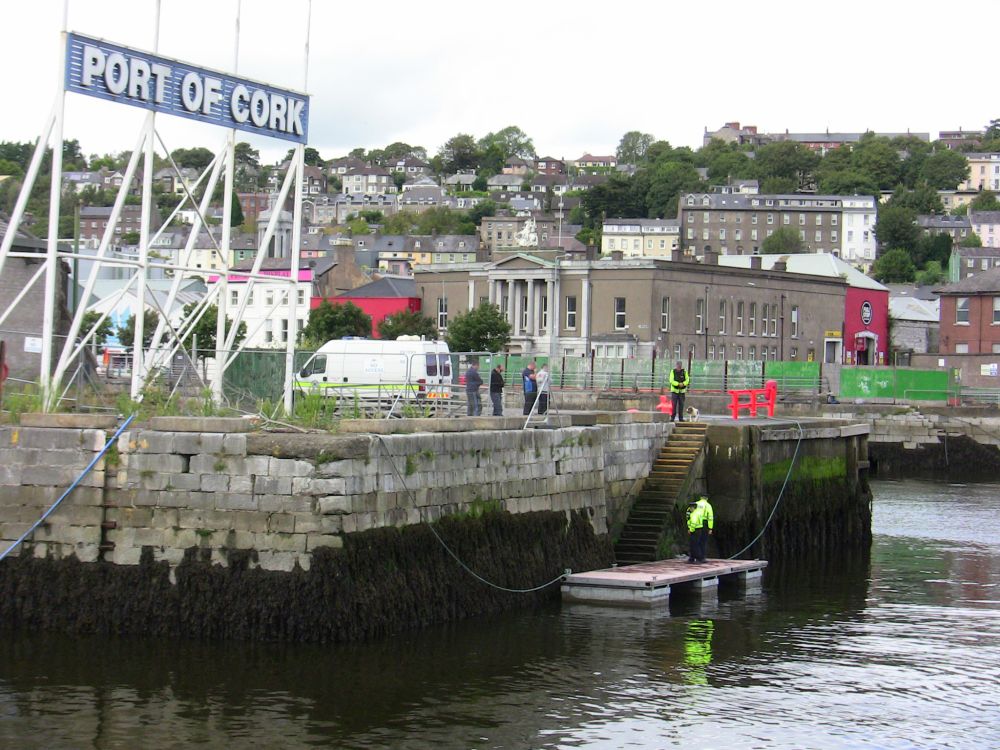 Port of cork sign  in cork harbour