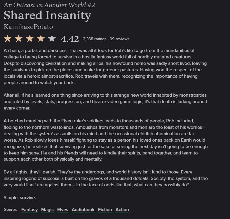Book description for shared insanity