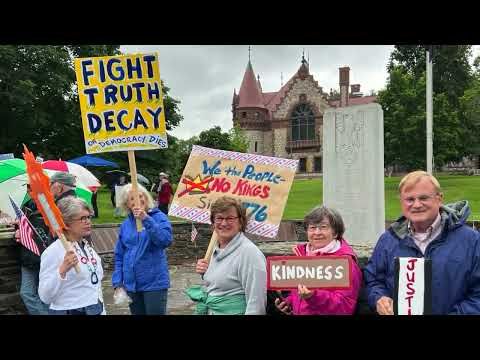 Wellesley No Kings Protest