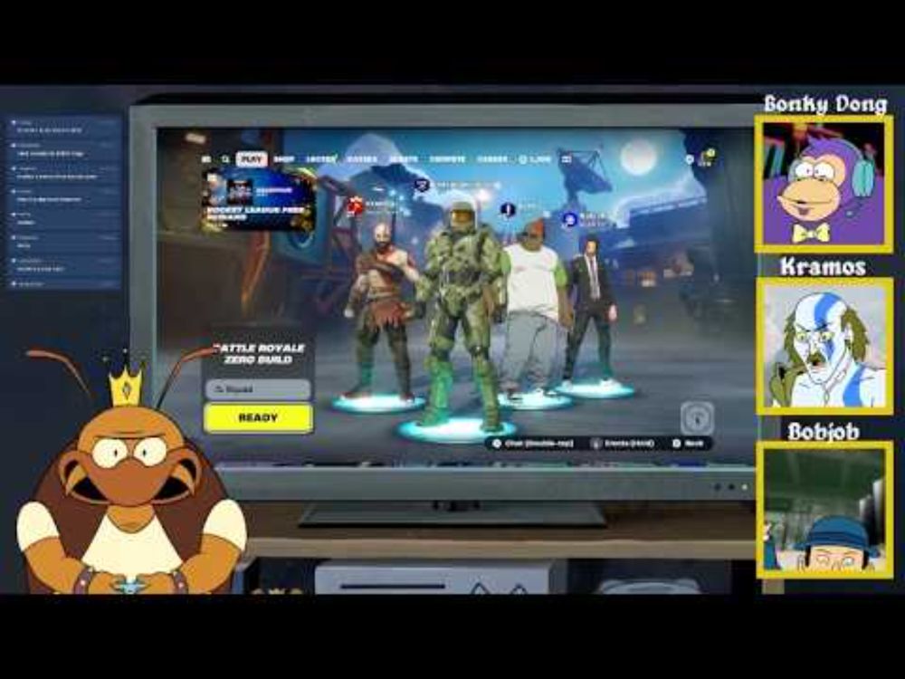 Fortnite with The Boys (Dylan Booth, David Brown, and Jon Mackey) - King Cockroach Live!
