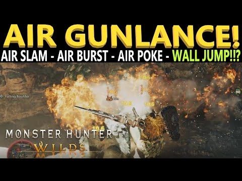 Monster Hunter Wilds Every Aerial Air Move Combo and Action For Gunlance Open Beta Test 2