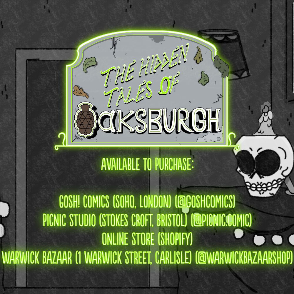 Current Available Options to Purchase Physical Copies of The Hidden Tales of Oaksburgh (Issues #1-3)