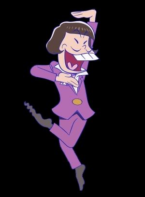 Iyami's iconic pose from Osomatsu-kun and Mr. Osomatsu