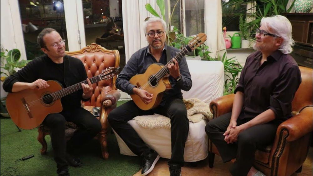 Trio Galantes - Rehearsing "Historia de un amor".