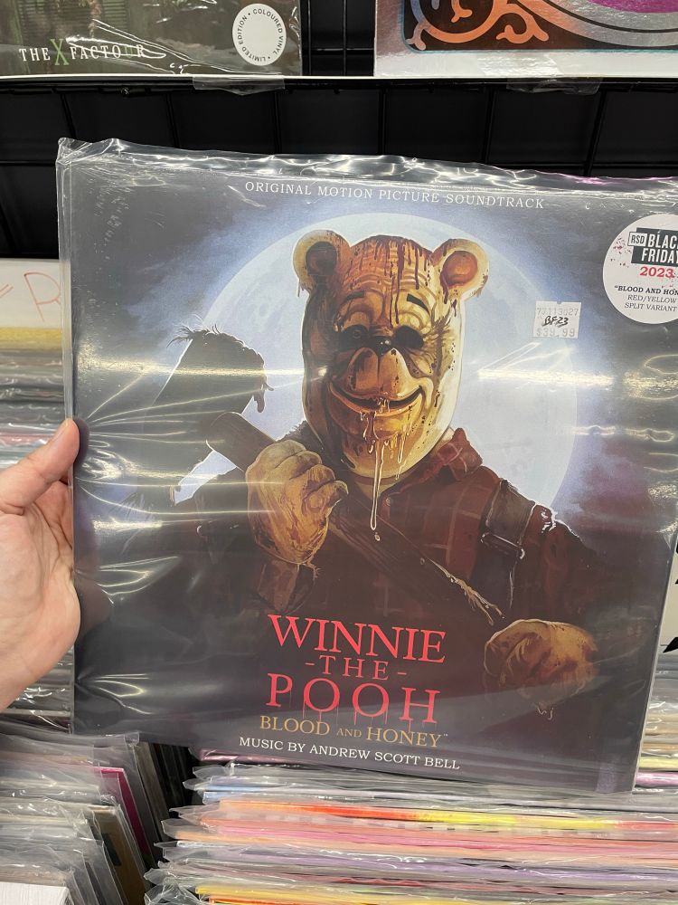 Vinyl record of the soundtrack of the century … Winnie the Pooh blood and honey