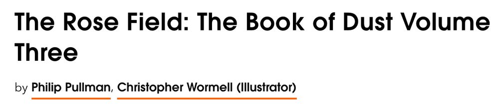 it's actually for The Rose Field: The book of Dust Volume 3 by Philip Pullman (and illustrator Christopher Wormell)