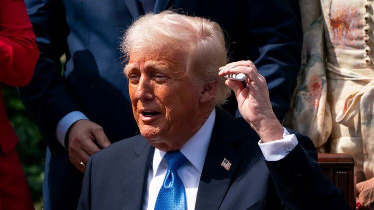 Trump posts edited video of him hitting Springsteen with a golf ball — The Hill