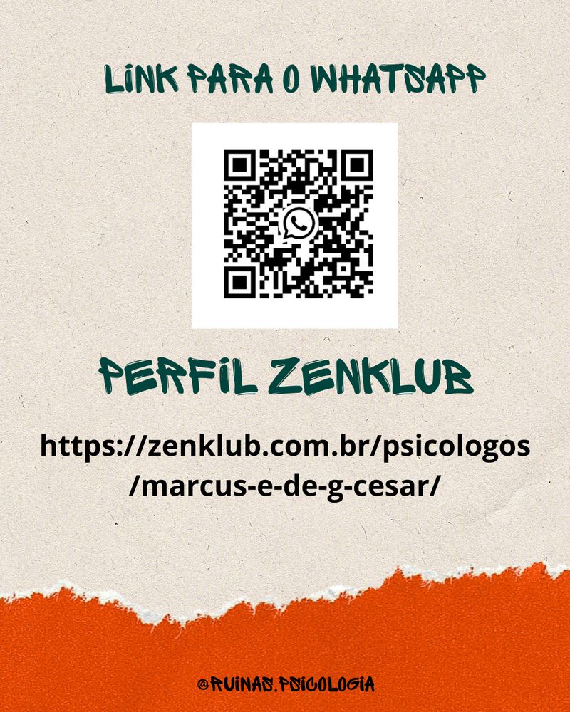 QR code para o Whatsapp

Perfil Zenklub:

https://zenklub.com.br/psicologos/marcus-e-de-g-cesar/