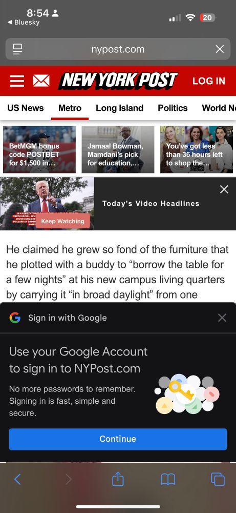 The NY post article from the above skeet and you can only read 4 lines of text because of pop ups 