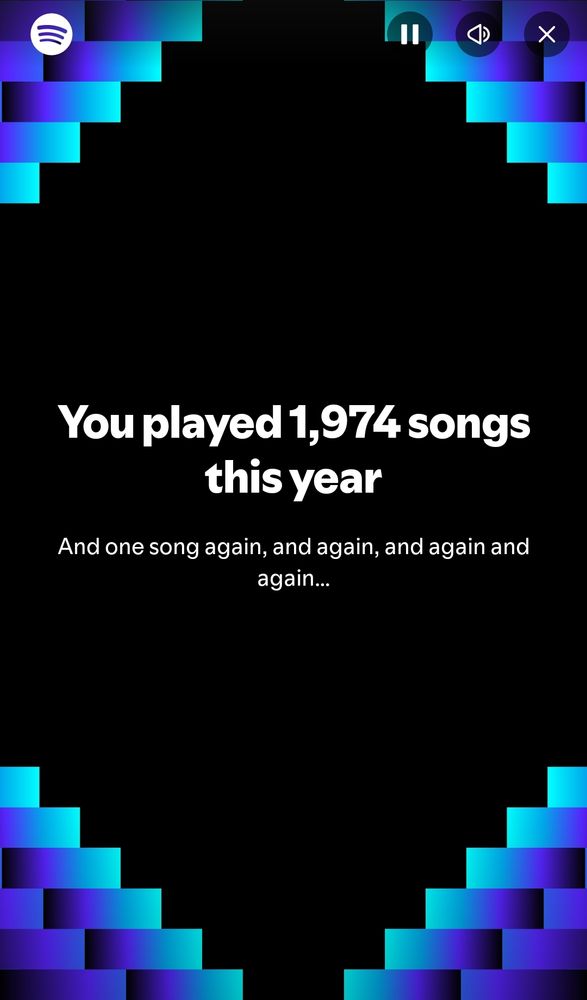 I've played 1,974 songs in 2024