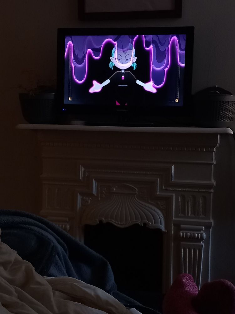 Opening of the animation series "The Owl House" with Amity using her Abomination Magic with a sassy and snarky face