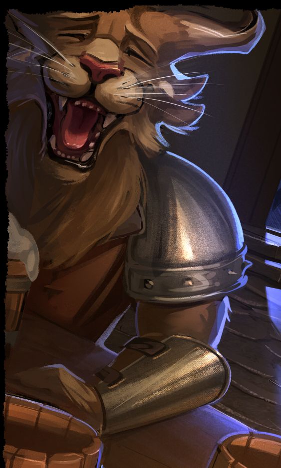 Happy drunk charr