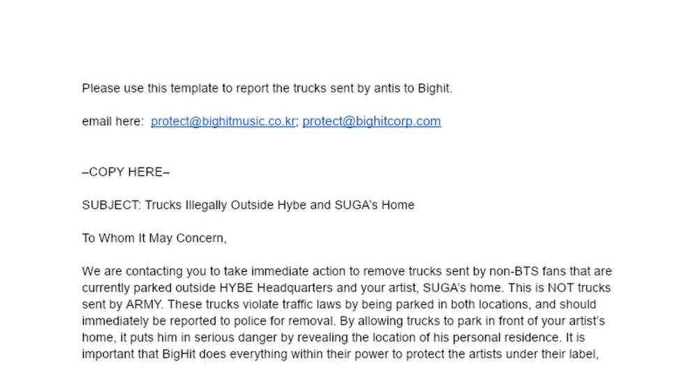 REPORT TRUCKS