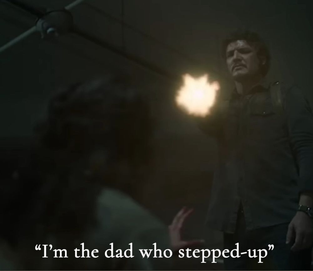 Joel Miller shooting Marlene while saying “I’m the dad who stepped up”