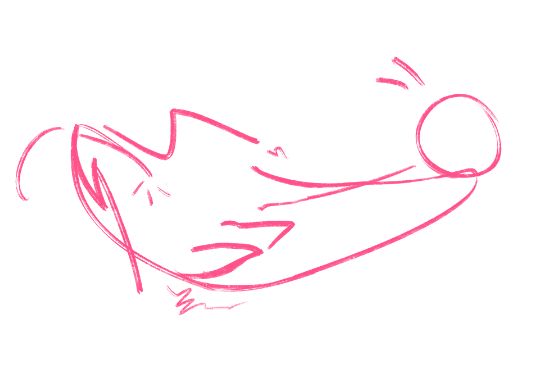 the stick figure centaur being unable to reach its own junk