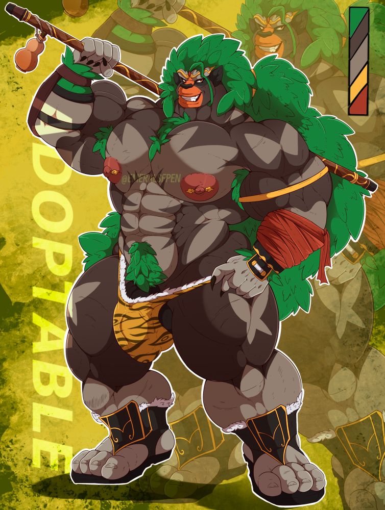 #rillaboom #adopt #pokemon #furry #bara #nsfw