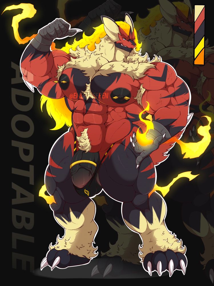 #pokemon #adopt #blaziken #megablaziken #furry #bara 