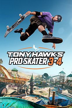 Cover Art of Tony Hawk’s Pro Skater 3 and 4 featuring Tony Hawk doing a cool skateboarding trick above the logo.