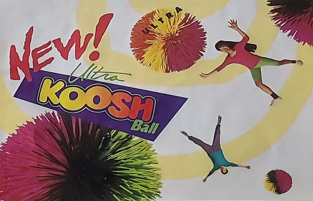 Colorful Ad for the Ultra Koosh Ball