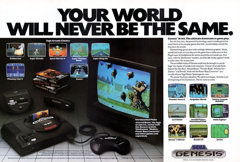 Sega Genesis Advert