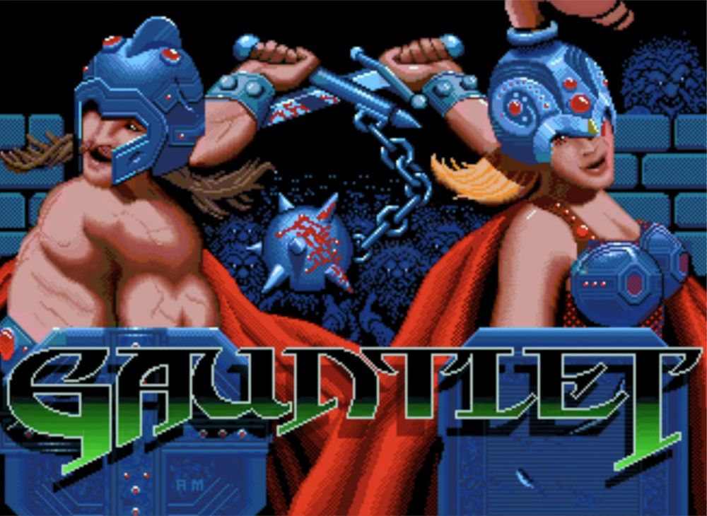 Gauntlet Arcade splash screen (1985)