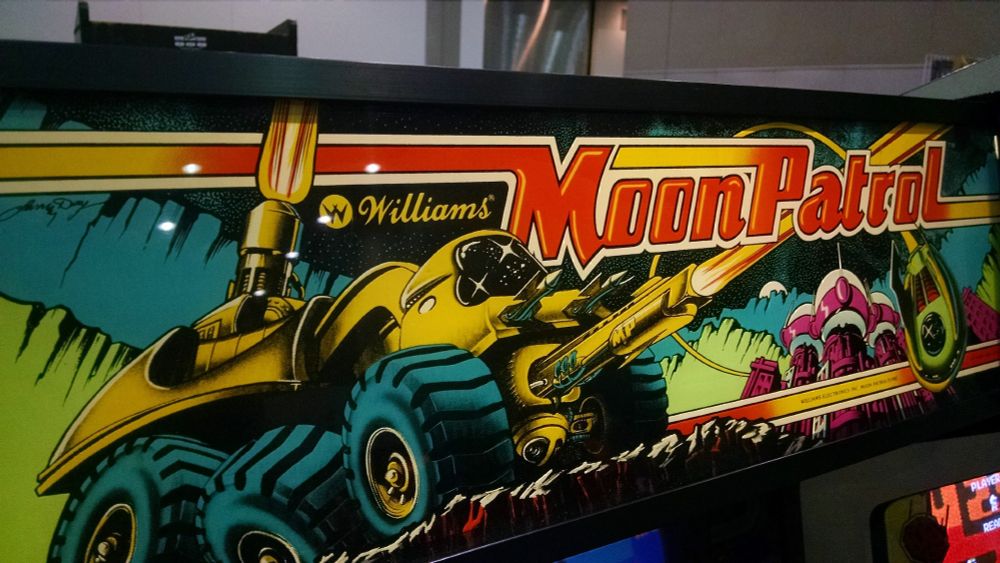 Moon Patrol Arcade Marquee