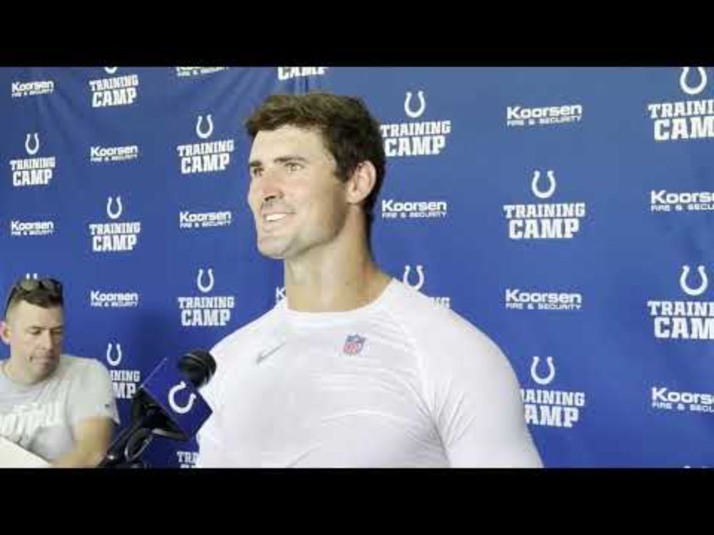 Indianapolis Colts' Daniel Jones Talks Getting More Comfortable in Offense