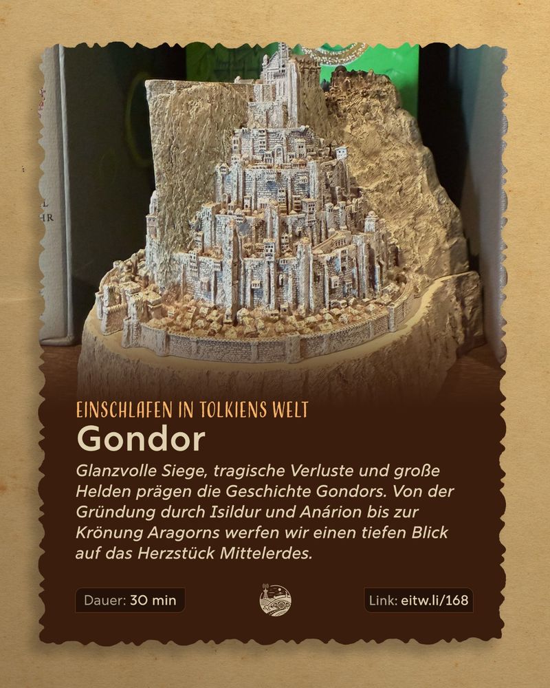Ein Modell eines Schlosses auf einem Felsen