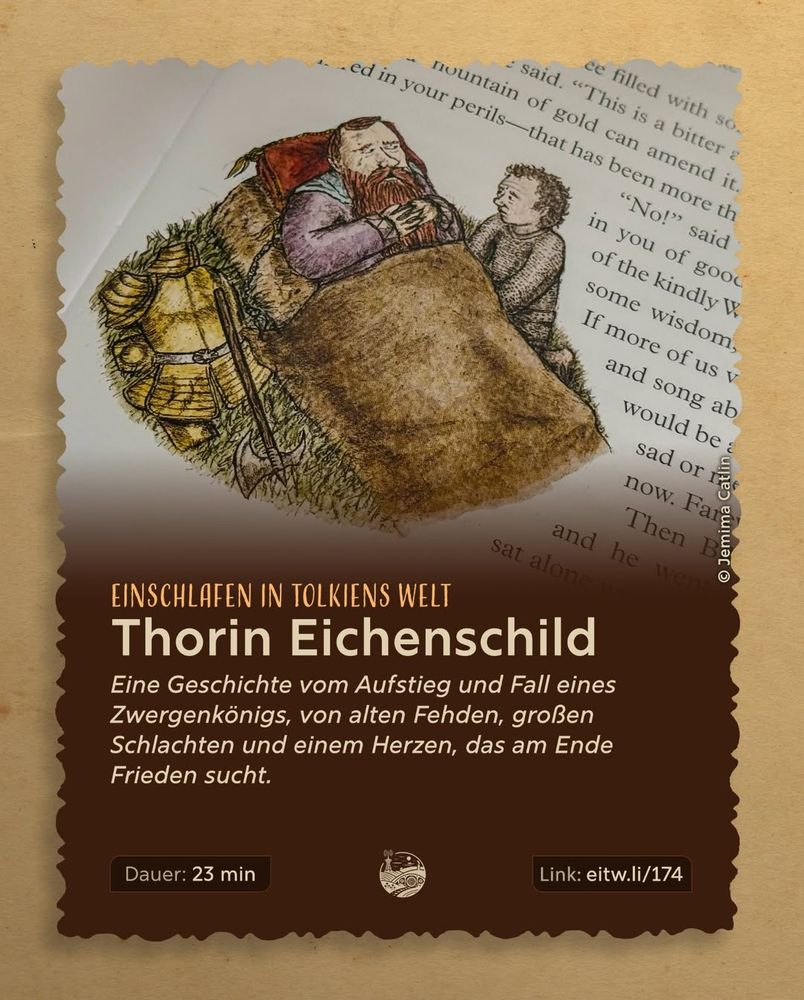eine Seite aus einem Buch mit einem Bild von einem schlafenden Mann