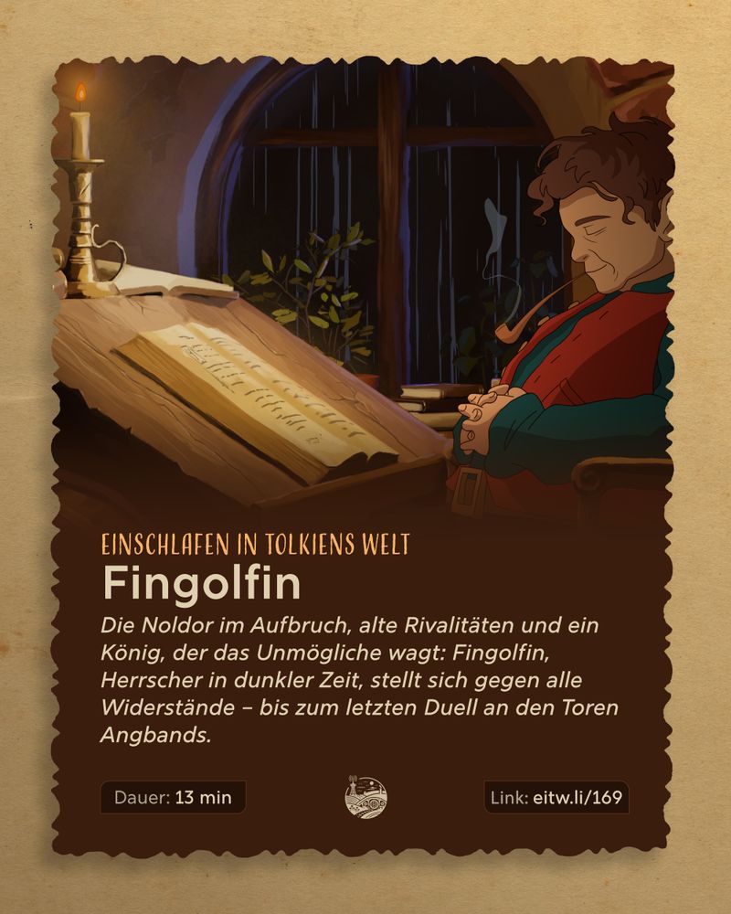 Ein Plakat von einem Mann, der an einem Tisch sitzt.