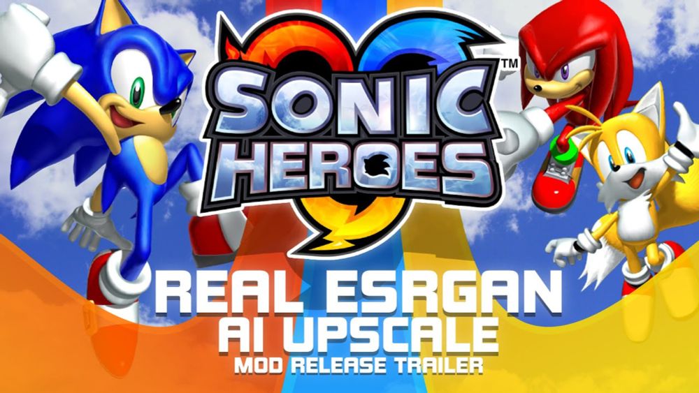 Sonic Heroes Real Esrgan AI Upscale Mod Release Trailer (PC)