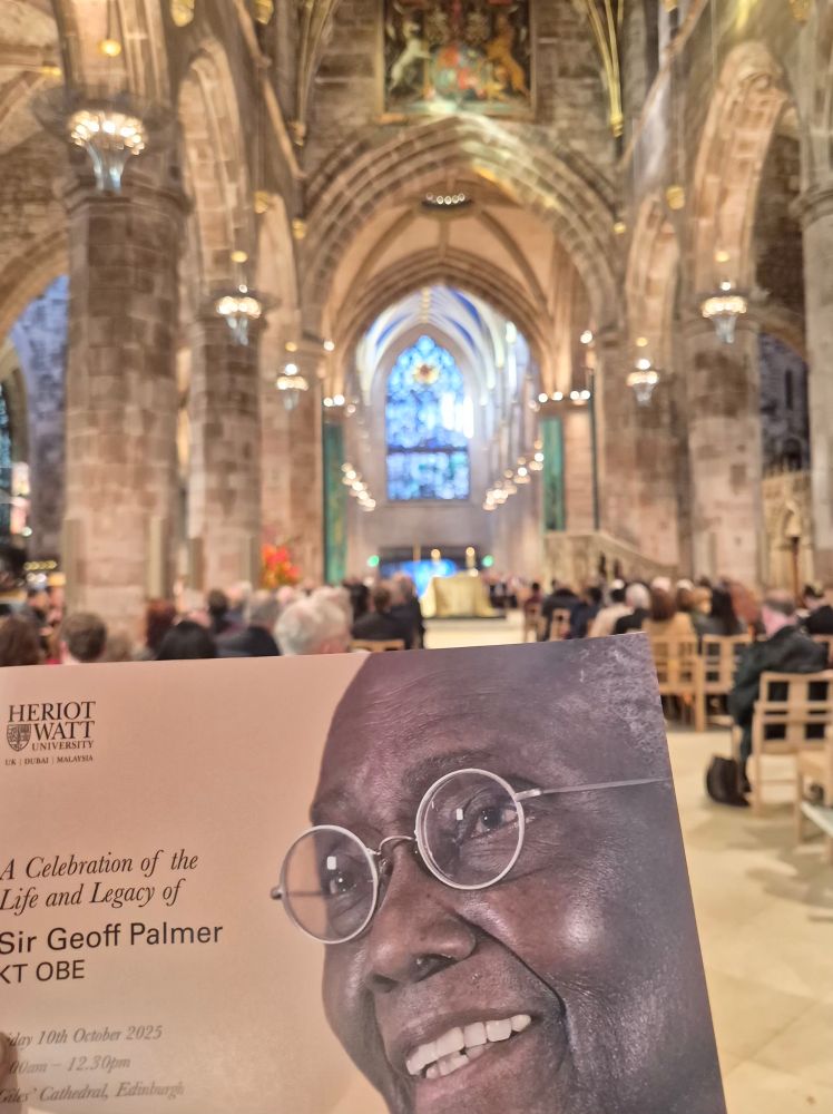 Memorial service Geoff Palmer St Giles Cathedral Edinburgh 