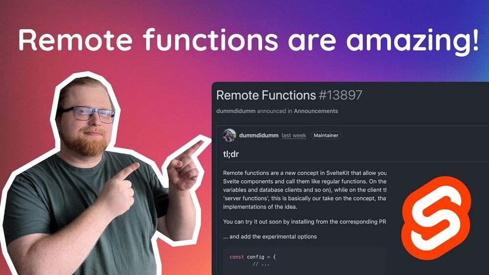 Remote Functions are coming to SvelteKit - and they are amazing!