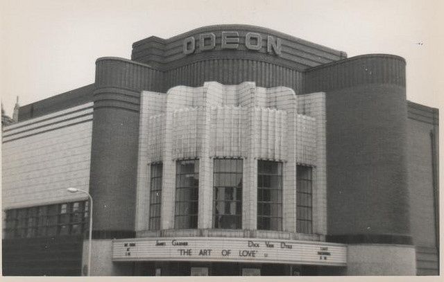 Image of Odeon Cinema building in Leicester and an iconic Art Deco design - the cinema was originally built in 1936 by Robert Arthur Bullivant.